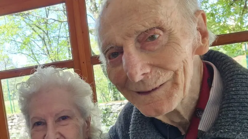Il professor Giorgio Bazo con la moglie Paola Pagnini