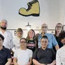 La famiglia Scarpa e i collaboratori. Foto Lasorte