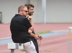 Il direttore generale Alex Menta assieme all’allenatore Geppino Marino FOTOSERVIZIO LASORTE