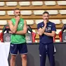 Il ct Gianmarco Pozzecco con Stefano Tonut Foto Bruni