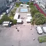 La piazza di Sant’Antonio e l’area del giardino con la fontana oggetto della riqualificazione (Silvano)