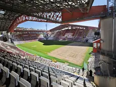 Le condizioni attuali del manto erboso dopo il concerto di Robbie Williams (Lasorte)