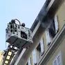 L'incendio in un appartamento di via Crispi (Silvano)