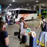 La stazione dei pullman di largo Santos a Trieste