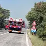 L'intervento dei Vigili del fuoco