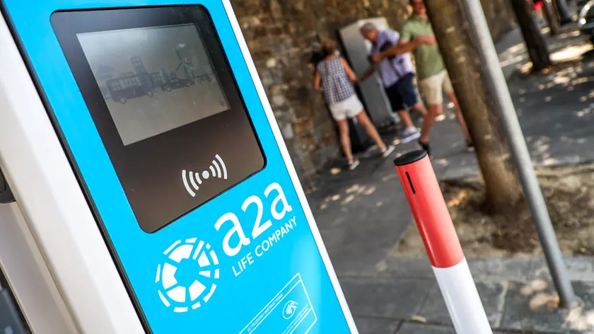 Una colonnina per le auto elettriche a Gorizia (Tibaldi)