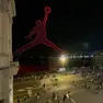 Il precedente spettacolo di droni sulle Rive organizzato da Air Jordan (Silvano)