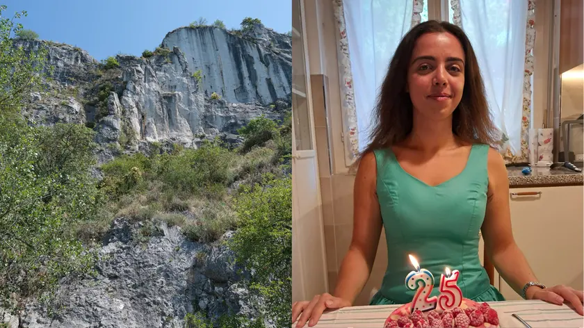 A sinistra Monte Grisa (foto Silvano), a destra Giulia Bonin