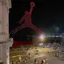 Il precedente spettacolo di droni sulle Rive organizzato da Air Jordan (Silvano)