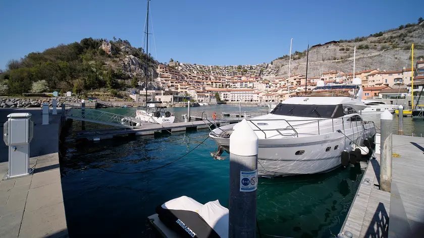 Una veduta di Portopiccolo, a Sistiana (Silvano)