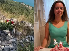 A sinistra le rose a Monte Grisa, a destra Giulia Bonin