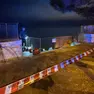 L'area dove è avvenuto il soccorso è stata transennata