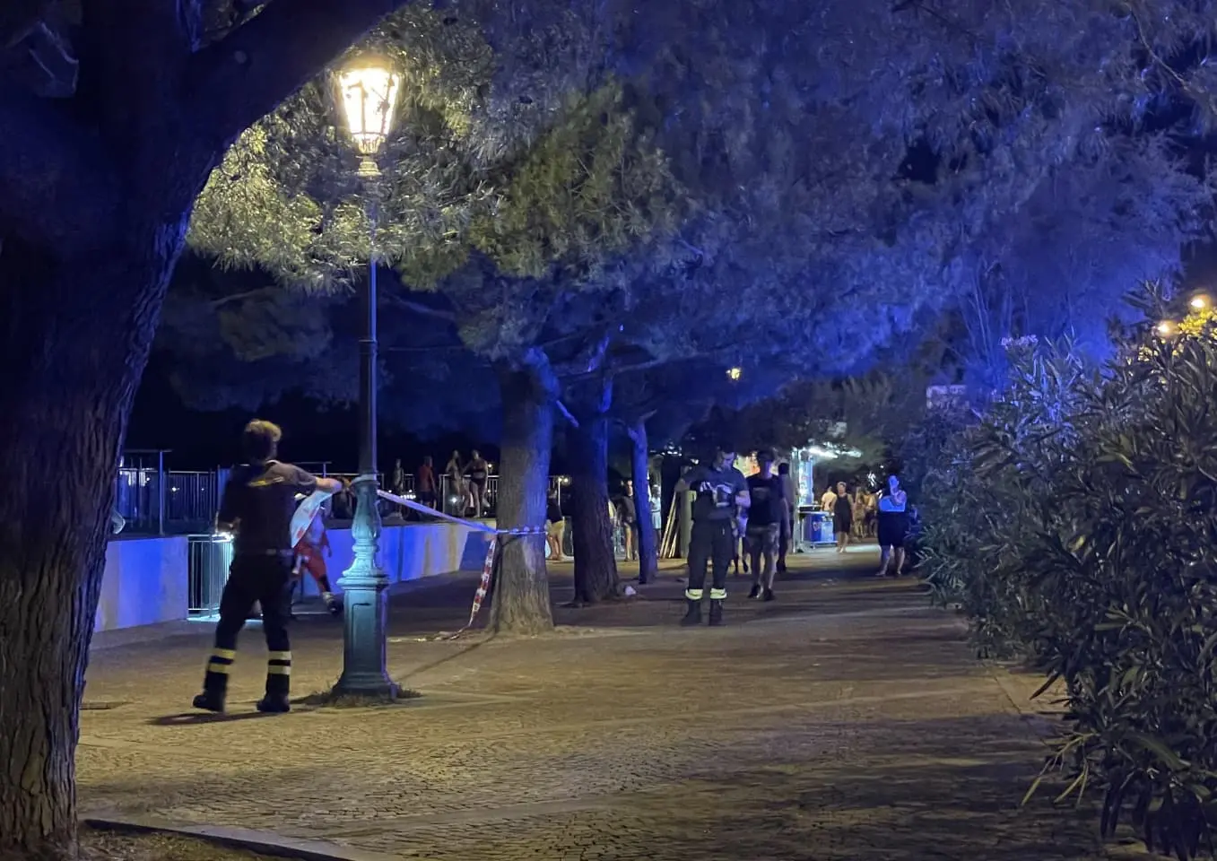 L'intervento di soccorso. Fotoservizio Lasorte