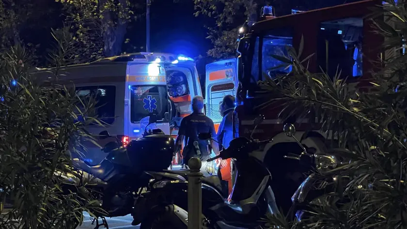 L'intervento di soccorso. Foto Lasorte