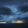 Maltempo sul golfo in una foto di questa estate