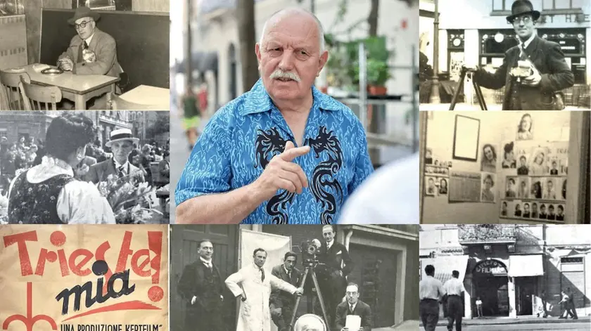 Daniele Kert (fotografato da Lasorte), le immagini di Carlo e di “Trieste Mia” di cui esiste solo la locandina conservata al museo Schmidl