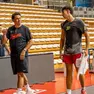 Gonzalez e Iannuzzi a colloquio durante la sgambata di mercoledì al PalaRubini