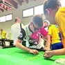 David durante una fase di gioco delle finali nazionali