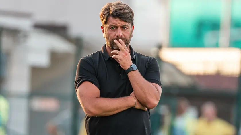 Geppino Marino, allenatore della Triestina (Foto Andrea Lasorte)