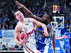 Francesco Candussi durante un'azione di gioco (Foto Ciamillo/Lasorte)