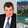 Boris Sakun e una veduta di Portopiccolo