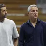 Il gm biancorosso Michael Arcieri, qui con Daniele Cavaliero (Lasorte)