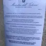 Il manifesto di falso avviso con logo ministeriale apparso in città