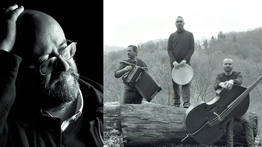 Angelo Floramo con il gruppo musicale Fior delle Bolge