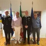 Il saluto in Municipio al comandante Davide Franco