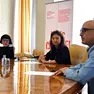 La presentazione del nuovo progetto dell’Università sul clima. Al centro la rettrice Vianelli Foto Bruni