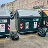 l nuovi cassonetti e rifiuti abbandonati in Ponterosso (Silvano)