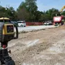 I lavori in corso al Ferdinandeo per la realizzazione del nuovo parcheggio in conglomerato cementizio drenante foto Silvano