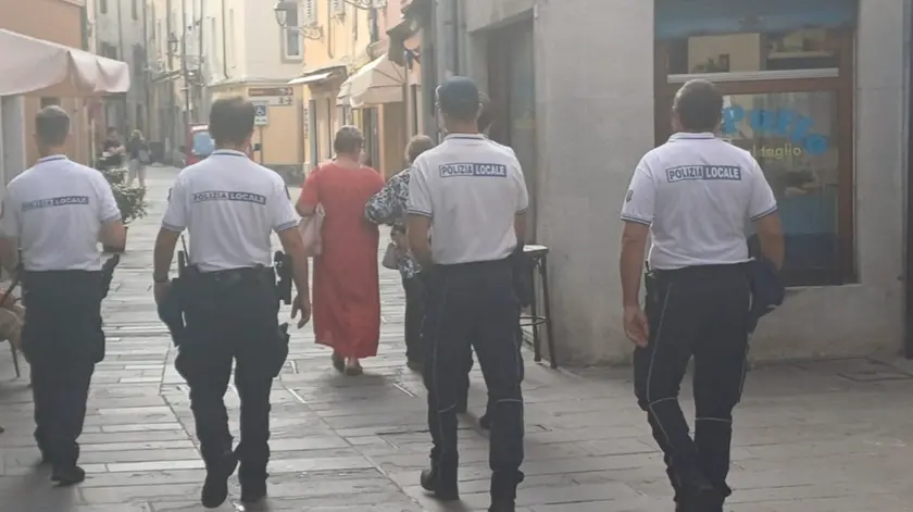 La polizia locale a Muggia