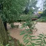Il torrente Rosandra esondato