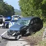 Una dlele auto coinvolte nello schianto a Opicina (Bruni)