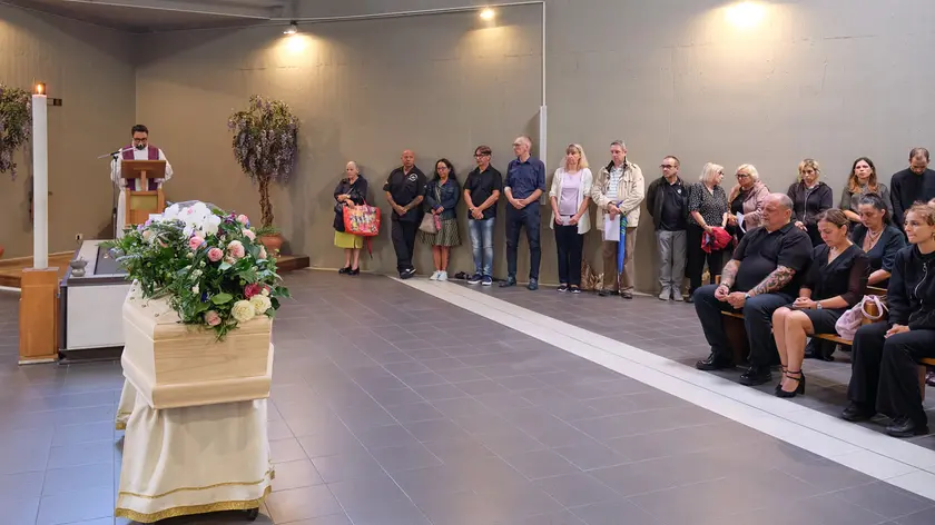 Il funerale della venticinquenne triestina Giulia Bonin (Silvano)