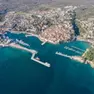 Un rendering del futuro porto di Veglia città in Croazia