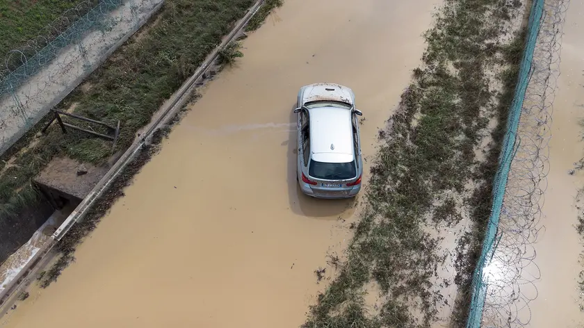 Una delle immagini della bomba d'acqua di venerdì mattina (Silvano)