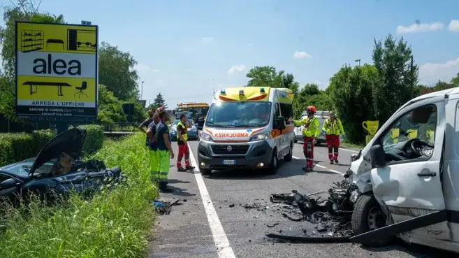 Un incidente sulla Pontebbana (foto d'archivio)