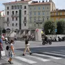 Una prospettiva su piazza Goldoni a Trieste (fotoservizio Massimo Silvano)