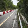 L’ex provinciale 9 che collega Monrupino e Opicina, oggi già aperta su una sola corsia di marcia. Foto Andrea Lasorte