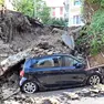 I danni del nubifragio in via dell'Eremo (Bruni)