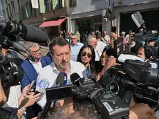 Salvini a Udine per l'inaugurazione della nuova sede della Lega (Foto Petrussi)