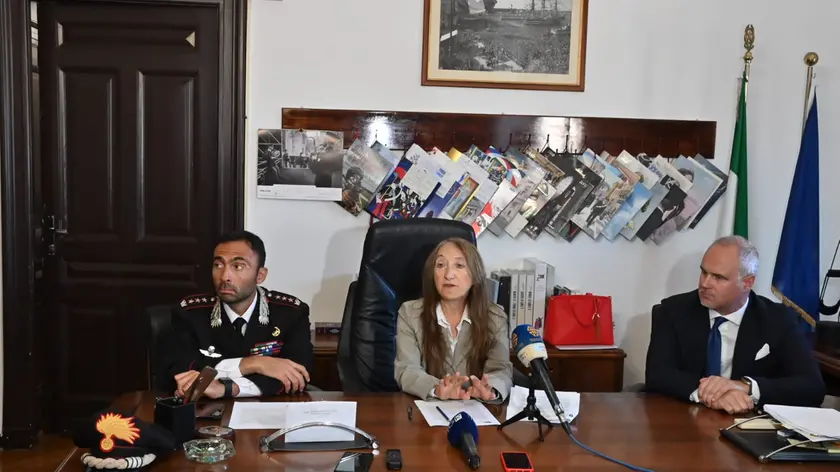 La conferenza stampa indetta dalla Procura di Trieste per illustrare l'esito dell'operazione 2medina". Foto Bruni