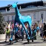 Il passaggio di Marco Cavallo davanti al teatro di Gradisca