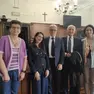 I magistrati insieme al presidente del tribunale Rifiorati dopo la cerimonia di immissione in servizio