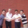 Il team di ricercatori: Nenchao Luo, Paolo Fornasiero, Feng Wang, Ping Jin