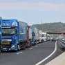 Tir in coda al valico di Fernetti (Lasorte)