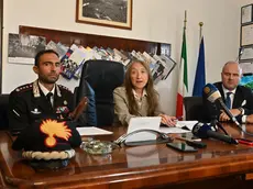 La procuratrice Castaldini con i vertici dell’Arma e del Ros Foto Bruni