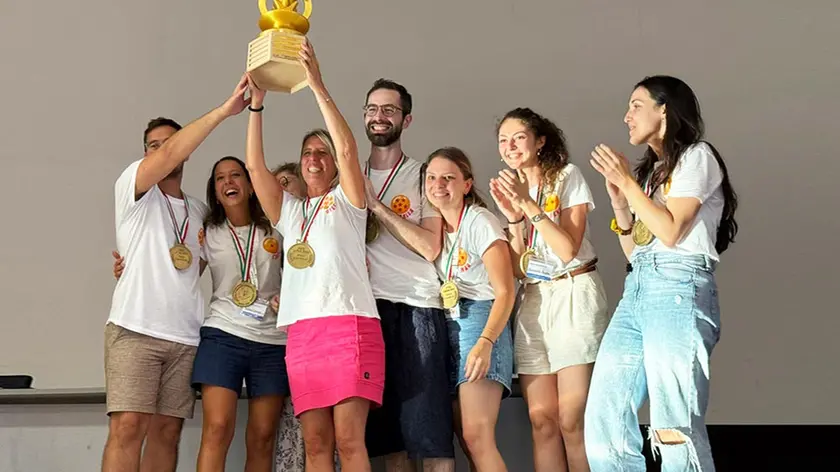 Il team dell'Università di Trieste vincitore dei Giochi
